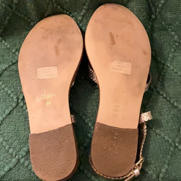 Boden Deborah Gold Sandal - Size 38 - Picture 6 of 7